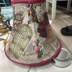 Upcycled Vintage Parisian Lampshade